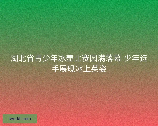 湖北省青少年冰壶比赛圆满落幕 少年选手展现冰上英姿